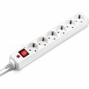 Сетевой фильтр BURO 600SH-16-1.8-W 1.8м, 6 розеток, белый, коробка 475230 Сетевой фильтр BURO 600SH-16-1.8-W 1.8м, 6 розеток, белый, коробка 475230