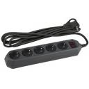 Удлинитель 5-и местный с заземлением 5 метров ЭРА USF-5es-5m-B Удлинитель 5-и местный с заземлением 5 метров ЭРА USF-5es-5m-B