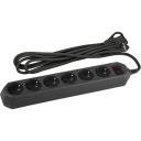 Удлинитель 6-и местный с заземлением 3 метра ЭРА USF-6es-3m-B-BOX Удлинитель 6-и местный с заземлением 3 метра ЭРА USF-6es-3m-B-BOX