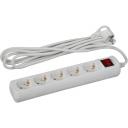 Удлинитель 5-и местный с заземлением 3 метра ЭРА U-5es-3m-3x1 Удлинитель 5-и местный с заземлением 3 метра ЭРА U-5es-3m-3x1