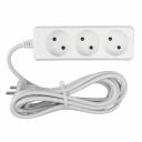 Удлинитель бытовой General GES-10-2x075-3-3m 10А, 2х0,75 мм2, 3 места, 3 метра, без заземления, без выключателя, цена за 1 шт Удлинитель бытовой General GES-10-2x075-3-3m 10А, 2х0,75 мм2, 3 места, 3 метра, без заземления, без выключателя, цена за 1 шт