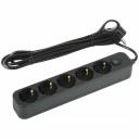 Сетевой фильтр Intro SFE530-B с заземлением, с выключателем, 5 розеток, провод 3 м, ПВС 3x0,75мм2. Базовый уровень защиты техники: от импульсных помех, от перегрузки, от короткого замыкания. Максимальная мощность 10А/2200 Вт. Корпус из негорючего пластика (полипропилен). Вилка обеспечена кольцом для удобного извлечения ее из розетки. Выключатель со световой индикацией позволяет выключить все приборы, подключенные к сетевому фильтру, не вынимая вилки из розетки. Сетевой фильтр Intro SFE530-B с заземлением, с выключателем, 5 розеток, провод 3 м, ПВС 3x0,75мм2. Базовый уровень защиты техники: от импульсных помех, от перегрузки, от короткого замыкания. Максимальная мощность 10А/2200 Вт. Корпус из негорючего пластика (полипропилен). Вилка обеспечена кольцом для удобного извлечения ее из розетки. Выключатель со световой индикацией позволяет выключить все приборы, подключенные к сетевому фильтру, не вынимая вилки из розетки.