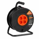 Удлинитель на катушке Юпитер JP8404-03, 50 м (4 роз., 3,5кВт, с/з, ПВС 3х1,5) Удлинитель на катушке Юпитер JP8404-03, 50 м (4 роз., 3,5кВт, с/з, ПВС 3х1,5)