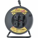 Силовой удлинитель с выключателем на металлической катушке Navigator серии NPE-RM предназначен для подключения к электрической сети переменного тока напряжением 230 В и частотой 50 Гц профессиональных электроприборов и оборудования. Идеально подходит для подключения строительных, садовых и монтажных инструментов, обеспечивают мобильность на расстоянии до 50 м от стационарной розетки. Незаменим на стройке, садовом участке, съемочной площадке, в парках с аттракционами и т.п. Надежный кабель КГ с двойной резиновой изоляцией обладает высокой механической стойкостью, а также гибкостью при отрицательных температурах. Кнопочный термовыключатель (автоматический предохранитель) защищает удлинитель от перегрева при превышении мощности нагрузки. Срок службы 10 лет. Устойчивая стальная рама c прорезиненной эргономичной ручкой для переноски. Металлическая катушка с рукояткой для сматывания кабеля. Литая разборная вилка в цвет кабеля. Силовой удлинитель с выключателем на металлической катушке Navigator серии NPE-RM предназначен для подключения к электрической сети переменного тока напряжением 230 В и частотой 50 Гц профессиональных электроприборов и оборудования. Идеально подходит для подключения строительных, садовых и монтажных инструментов, обеспечивают мобильность на расстоянии до 50 м от стационарной розетки. Незаменим на стройке, садовом участке, съемочной площадке, в парках с аттракционами и т.п. Надежный кабель КГ с двойной резиновой изоляцией обладает высокой механической стойкостью, а также гибкостью при отрицательных температурах. Кнопочный термовыключатель (автоматический предохранитель) защищает удлинитель от перегрева при превышении мощности нагрузки. Срок службы 10 лет. Устойчивая стальная рама c прорезиненной эргономичной ручкой для переноски. Металлическая катушка с рукояткой для сматывания кабеля. Литая разборная вилка в цвет кабеля.