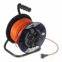 Удлинитель Партнер Электро без заземления 30 м на катушке 2,2 кВт 4 розетки ПВС 2х1 кв.мм IP44 Удлинитель Партнер Электро без заземления 30 м на катушке 2,2 кВт 4 розетки ПВС 2х1 кв.мм IP44