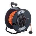 Удлинитель Партнер Электро с заземлением 30 м на катушке металл 3,5 кВт 4 розетки ПВС 3х1,5 кв.мм IP44 Удлинитель Партнер Электро с заземлением 30 м на катушке металл 3,5 кВт 4 розетки ПВС 3х1,5 кв.мм IP44