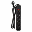 Сетевые фильтры серии «REAL POWER» оснащены двойной системой защиты. Толстые, медные жилы 3*1,5мм обеспечат подачу тока до 16А и способны легко выдержать напряжение до 3500Вт. Помимо варисторной защиты которая служит для защиты вашей техники от высоковольтных разрядов (молний и индустриальных помех), специалисты компании Perfeo снабдили сетевые фильтры автоматическим предохранителем для отключения при перегрузках и коротких замыканиях. Благодаря этим системам защиты Вы можете быть спокойны за электроприборы в Вашем доме. Так же сетевые фильтры серии «REAL POWER» имеют и другие достоинства: Удобная кнопка включения со встроенным размыкателем Корпус из ударопрочного негорючего материала Долговечный, гибкий и одновременно толстый, медный провод Качественный материал контактов розеток (латунь) Реальное сечение жилы 3*1,5мм (Cu-медь) Современный внешний вид Максимальная поглощаемая энергия 180 Дж Ослабление помех на частотах 1-100 Мгц в 10 раз Ток помехи, выдерживаемый ограничителем 4500 А Входная вилка EURO Вес 535 г Сетевые фильтры серии «REAL POWER» оснащены двойной системой защиты. Толстые, медные жилы 3*1,5мм обеспечат подачу тока до 16А и способны легко выдержать напряжение до 3500Вт. Помимо варисторной защиты которая служит для защиты вашей техники от высоковольтных разрядов (молний и индустриальных помех), специалисты компании Perfeo снабдили сетевые фильтры автоматическим предохранителем для отключения при перегрузках и коротких замыканиях. Благодаря этим системам защиты Вы можете быть спокойны за электроприборы в Вашем доме. Так же сетевые фильтры серии «REAL POWER» имеют и другие достоинства: Удобная кнопка включения со встроенным размыкателем Корпус из ударопрочного негорючего материала Долговечный, гибкий и одновременно толстый, медный провод Качественный материал контактов розеток (латунь) Реальное сечение жилы 3*1,5мм (Cu-медь) Современный внешний вид Максимальная поглощаемая энергия 180 Дж Ослабление помех на частотах 1-100 Мгц в 10 раз Ток помехи, выдерживаемый ограничителем 4500 А Входная вилка EURO Вес 535 г