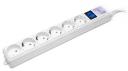 Сетевой фильтр Power Cube SPG(5+1)-16B-1,9М-WHITE, 6 розеток, 1,9 м, белый Сетевой фильтр Power Cube SPG(5+1)-16B-1,9М-WHITE, 6 розеток, 1,9 м, белый