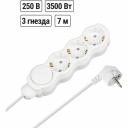 Удлинитель бытовой Люкс TDM ELECTRIC с выключателем 3 гнезда 7 м с заземлением с защитными шторками ПВС 3х1 мм2 16 А 250 В 3500 Вт SQ1303-4043 Удлинитель бытовой Люкс TDM ELECTRIC с выключателем 3 гнезда 7 м с заземлением с защитными шторками ПВС 3х1 мм2 16 А 250 В 3500 Вт SQ1303-4043