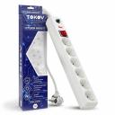 Удлинитель Сетевой фильтр Tokov Electric TKE-C01-SF6-3-ZV Удлинитель Сетевой фильтр Tokov Electric TKE-C01-SF6-3-ZV