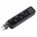 Удлинители бытовые Uniel S-CT3-1,8U BLACK, цена за 1 шт Удлинители бытовые Uniel S-CT3-1,8U BLACK, цена за 1 шт