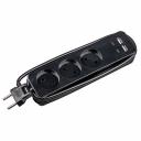 Удлинители бытовые Uniel S-CT3-1,8UC BLACK, цена за 1 шт Удлинители бытовые Uniel S-CT3-1,8UC BLACK, цена за 1 шт