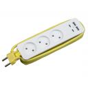 Удлинитель шнур 1,8м., 3 гнездa, 10A, б/з, 2USB+2TYPE C(3,1A). белый с салатовым Uniel Travel S-CT3-1,8UC WHITE/GREEN Удлинитель шнур 1,8м., 3 гнездa, 10A, б/з, 2USB+2TYPE C(3,1A). белый с салатовым Uniel Travel S-CT3-1,8UC WHITE/GREEN