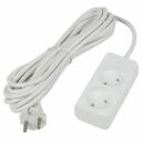 Удлинители бытовые Uniel S-CU2-5 WHITE, цена за 1 шт Удлинители бытовые Uniel S-CU2-5 WHITE, цена за 1 шт