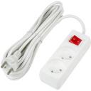 Удлинитель шнур 5м., 2 гнезда, 10A, б/з. белый Uniel Ultra S-CU2-5B WHITE Удлинитель шнур 5м., 2 гнезда, 10A, б/з. белый Uniel Ultra S-CU2-5B WHITE