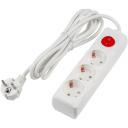 Удлинитель шнур 3м., 3 гнезда, 16A, с/з. белый Uniel Ultra S-GCU3-3B WHITE Удлинитель шнур 3м., 3 гнезда, 16A, с/з. белый Uniel Ultra S-GCU3-3B WHITE