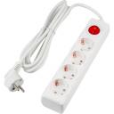 Удлинитель шнур 3м., 4 гнезда, 16A, с/з. белый Uniel Ultra S-GCU4-3B WHITE Удлинитель шнур 3м., 4 гнезда, 16A, с/з. белый Uniel Ultra S-GCU4-3B WHITE