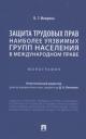 Защита трудовых прав наиболее уязвимых групп населения в международном праве. Монография Защита трудовых прав наиболее уязвимых групп населения в международном праве. Монография