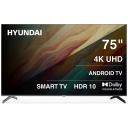 Телевизор Hyundai H-LED75BU7009, 75 дюймов, 4K Ultra HD, смарт ТВ, Android 11, черный Телевизор Hyundai H-LED75BU7009, 75 дюймов, 4K Ultra HD, смарт ТВ, Android 11, черный