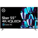 Телевизор Sber SDX-55UQ5235, 55 дюйма, 4K Ultra HD, смарт ТВ, Салют ТВ, черно-серый Телевизор Sber SDX-55UQ5235, 55 дюйма, 4K Ultra HD, смарт ТВ, Салют ТВ, черно-серый