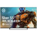 Телевизор Sber SDX-55UQ5236, 55 дюйма, 4K Ultra HD, смарт ТВ, Салют ТВ, черный Телевизор Sber SDX-55UQ5236, 55 дюйма, 4K Ultra HD, смарт ТВ, Салют ТВ, черный