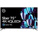 Телевизор Sber SDX-75UQ5233, 75 дюймов, 4K Ultra HD, смарт ТВ, Салют ТВ, черный Телевизор Sber SDX-75UQ5233, 75 дюймов, 4K Ultra HD, смарт ТВ, Салют ТВ, черный