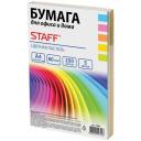 Бумага STAFF А4 Color 80 г/м?, 250 л, разноцветный Бумага STAFF А4 Color 80 г/м?, 250 л, разноцветный