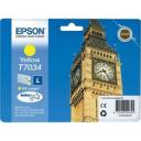 Картридж Epson T7034 желтый оригинальный для Epson WorkForce WF-4020