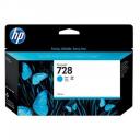 HP F9J67A № 728 Cyan струйный картридж оригинальный HP F9J67A № 728 Cyan струйный картридж оригинальный