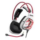 Гарнитура игровая A4TECH Bloody G575 Naraka, для компьютера, мониторные, проводные, белый / красный Гарнитура игровая A4TECH Bloody G575 Naraka, для компьютера, мониторные, проводные, белый / красный