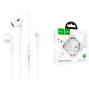 Наушники вкладыши Lightning разъём с МК длина 1.2м Hoco M1 Max White Наушники вкладыши Lightning разъём с МК длина 1.2м Hoco M1 Max White