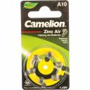 Батарейка для слуховых аппаратов Camelion ZA10 BL-6 Mercury Free A10-BP6 0%Hg, 1.4V, 90mAh 12823 Батарейка для слуховых аппаратов Camelion ZA10 BL-6 Mercury Free A10-BP6 0%Hg, 1.4V, 90mAh 12823