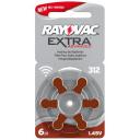 Батарейка RAYOVAC Extra ZA312, в упаковке: 6 шт. Батарейка RAYOVAC Extra ZA312, в упаковке: 6 шт.