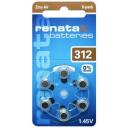 Renata 312 (ZA312/Коричневый) | 1,45 вольт Воздушно-цинковая батарейка для слуховых аппаратов - 6шт. Renata 312 (ZA312/Коричневый) | 1,45 вольт Воздушно-цинковая батарейка для слуховых аппаратов - 6шт.