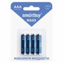 Батарейка алкалиновая Smartbuy MAXX LR03/4B (48/480) (SBBM-3A04B) (цена за упаковку, 4 шт), цена за 1 упак Батарейка алкалиновая Smartbuy MAXX LR03/4B (48/480) (SBBM-3A04B) (цена за упаковку, 4 шт), цена за 1 упак