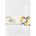 Тетрадь A5 (147х210 мм) 48 л, сшивка, клетка, кожзам SoftTouch, белый, BRAUBERG RAINBOW, 403881 Тетрадь A5 (147х210 мм) 48 л, сшивка, клетка, кожзам SoftTouch, белый, BRAUBERG RAINBOW, 403881