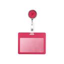 Бейдж FLEXPOCKET Карман для пропуска или бейджа из экокожи, горизонтальный с рулеткой Бейдж FLEXPOCKET Карман для пропуска или бейджа из экокожи, горизонтальный с рулеткой