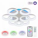 Потолочная RGB люстра светодиодная с управлением смарфоном и пультом регулировка яркости цветовой температуры Citilux Паркер Смарт CL225A190E (Умный дом, Алиса) Потолочная RGB люстра светодиодная с управлением смарфоном и пультом регулировка яркости цветовой температуры Citilux Паркер Смарт CL225A190E (Умный дом, Алиса)