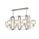 Подвесная люстра Crystal Lux NICOLAS SP8 L1000 NICKEL/WHITE Подвесная люстра Crystal Lux NICOLAS SP8 L1000 NICKEL/WHITE