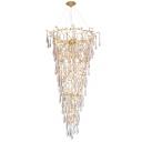 Подвесная каскадная люстра Crystal Lux REINA SP34 D1200 GOLD PEARL Подвесная каскадная люстра Crystal Lux REINA SP34 D1200 GOLD PEARL