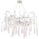 Подвесная люстра Crystal Lux REINA SP8 D1000 SILVER PATINA форма ветки с подвесками Подвесная люстра Crystal Lux REINA SP8 D1000 SILVER PATINA форма ветки с подвесками