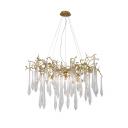 Подвесная люстра Crystal Lux REINA SP8 D1000 GOLD PEARL форма ветки Подвесная люстра Crystal Lux REINA SP8 D1000 GOLD PEARL форма ветки