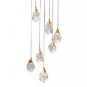 Подвесной светильник Delight Collection Crystal rock MD-020B-7 gold Подвесной светильник Delight Collection Crystal rock MD-020B-7 gold