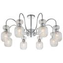 Потолочная люстра на штанге Escada Gloss 1141/8PL Chrome/Clear 8x60Вт E14, металл/стекло, хром/прозрачный Потолочная люстра на штанге Escada Gloss 1141/8PL Chrome/Clear 8x60Вт E14, металл/стекло, хром/прозрачный