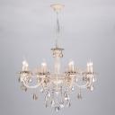 Подвесная люстра 3281/8 белый с золотом/тонированный Eurosvet 3281 золотом подсвечник Подвесная люстра 3281/8 белый с золотом/тонированный Eurosvet 3281 золотом подсвечник