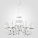 Люстра с хрустальным декором 60018/8 белый с золотом Люстра с хрустальным декором 60018/8 белый с золотом