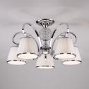 Потолочная люстра 60088/5 Eurosvet Tessa хром Потолочная люстра 60088/5 Eurosvet Tessa хром