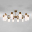 Умная потолочная люстра со стеклянными плафонами 70160/12 латунь Умная потолочная люстра со стеклянными плафонами 70160/12 латунь