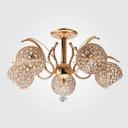 Хрустальная люстра 7777/5 золото Eurosvet 7777 (плафоны шарики) Хрустальная люстра 7777/5 золото Eurosvet 7777 (плафоны шарики)