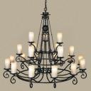 Большая люстра кованая L'Arte Luce Napoli L13800.03 подсвечник Большая люстра кованая L'Arte Luce Napoli L13800.03 подсвечник